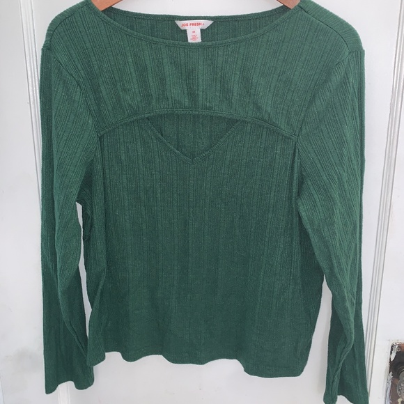 NEW NEVER WORN Joe Fresh Women+ Cutout Long Sleeve shirt - Picture 4 of 7